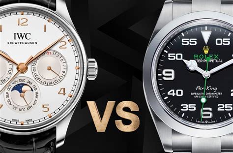 betweeen iwc vs rolex.